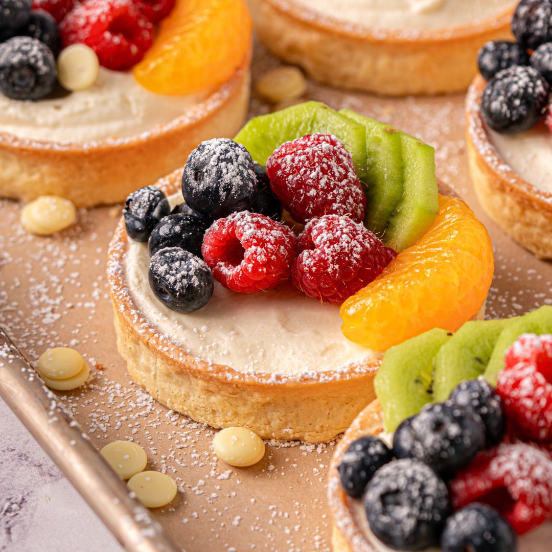 White Chocolate Tarts with Fresh Fruit