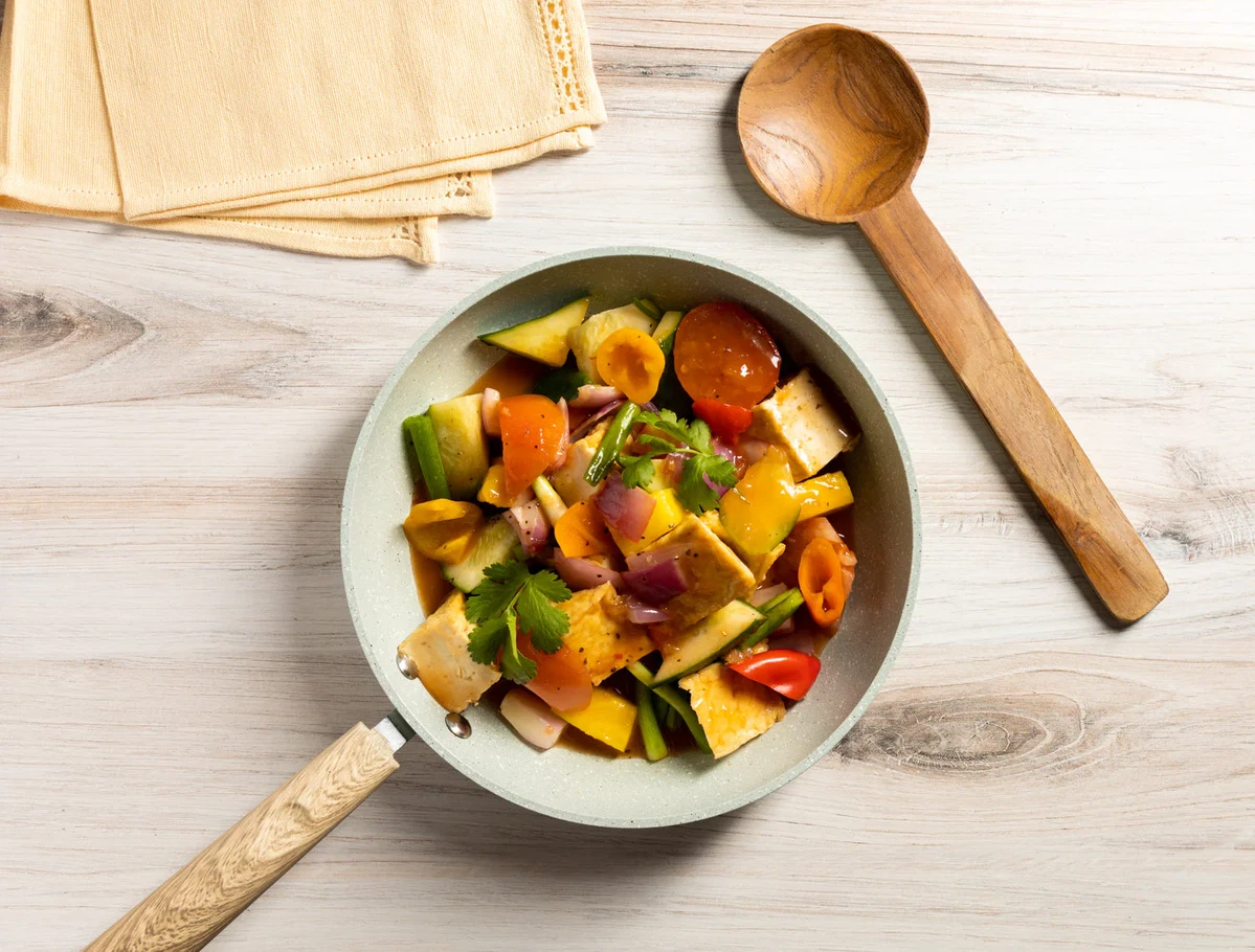 Sweet & Sour Stir fry with Tofu and Pineapple