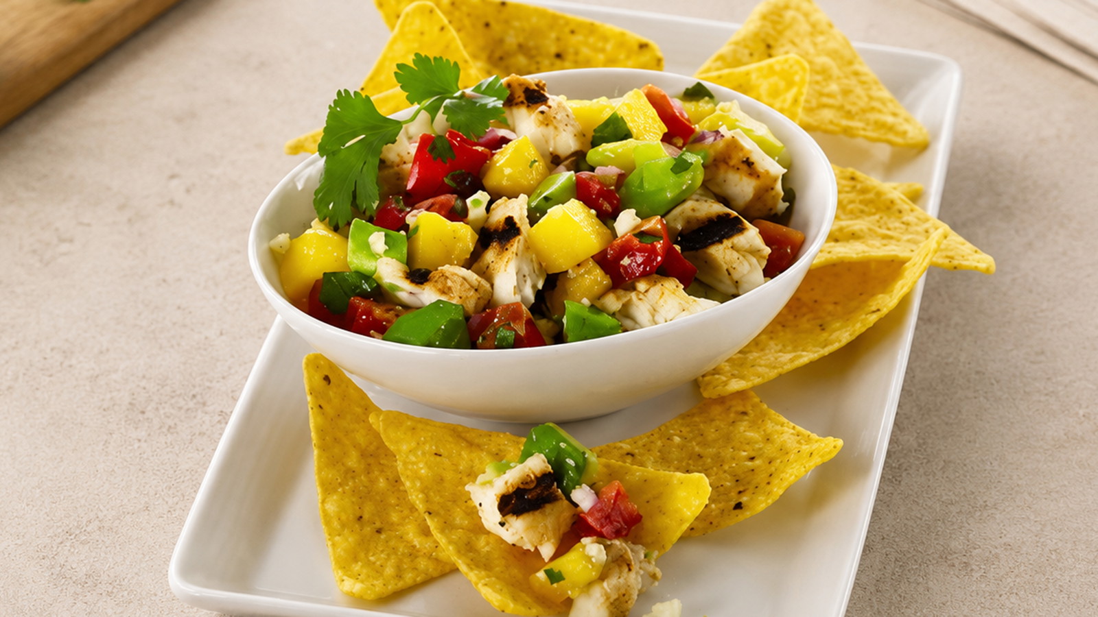 Image of Culinary Genie Grilled Halibut & Mango Salsa recipe.