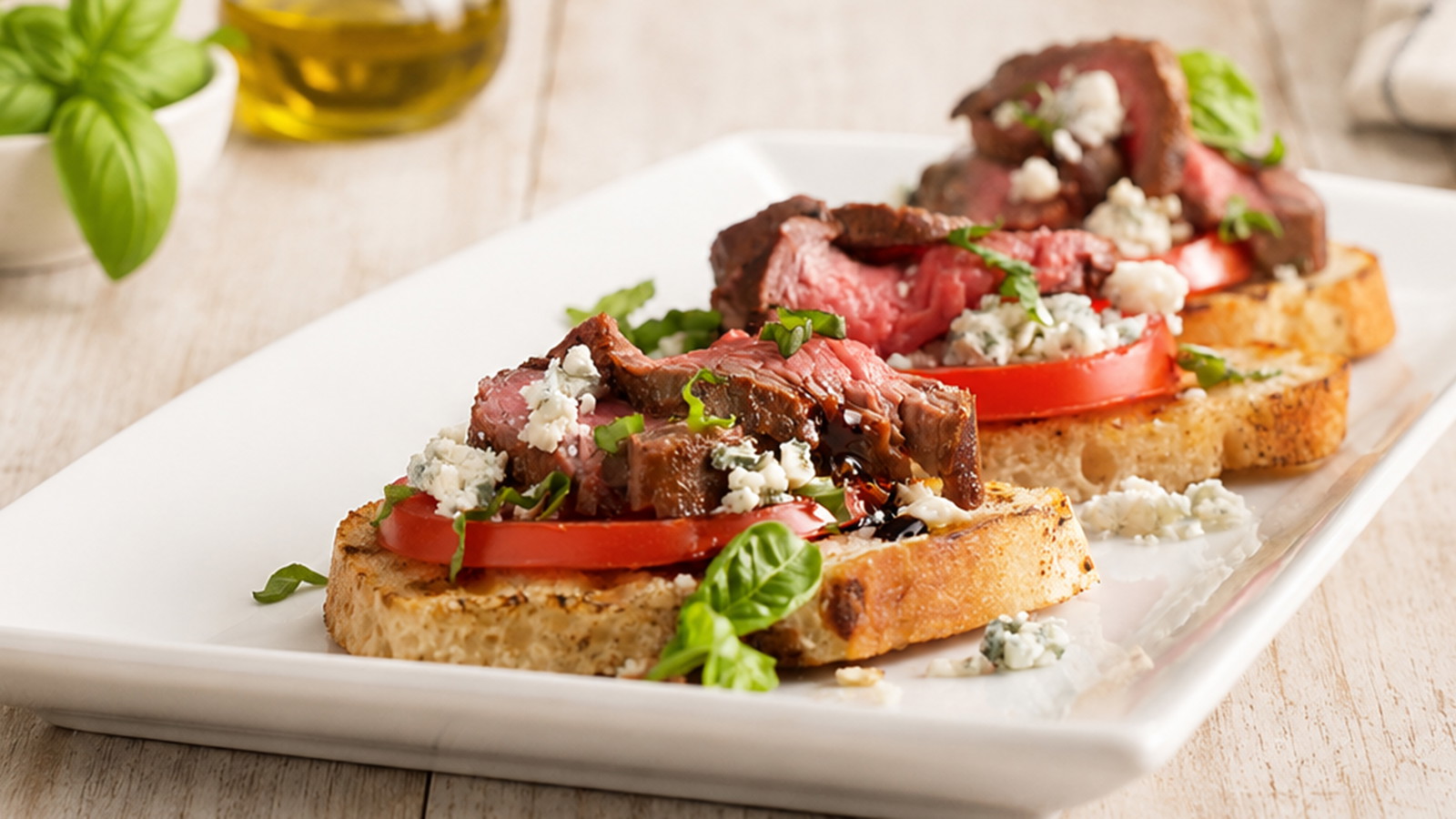 Image of Culinary Genie Grilled Tenderloin Bruschetta recipe.