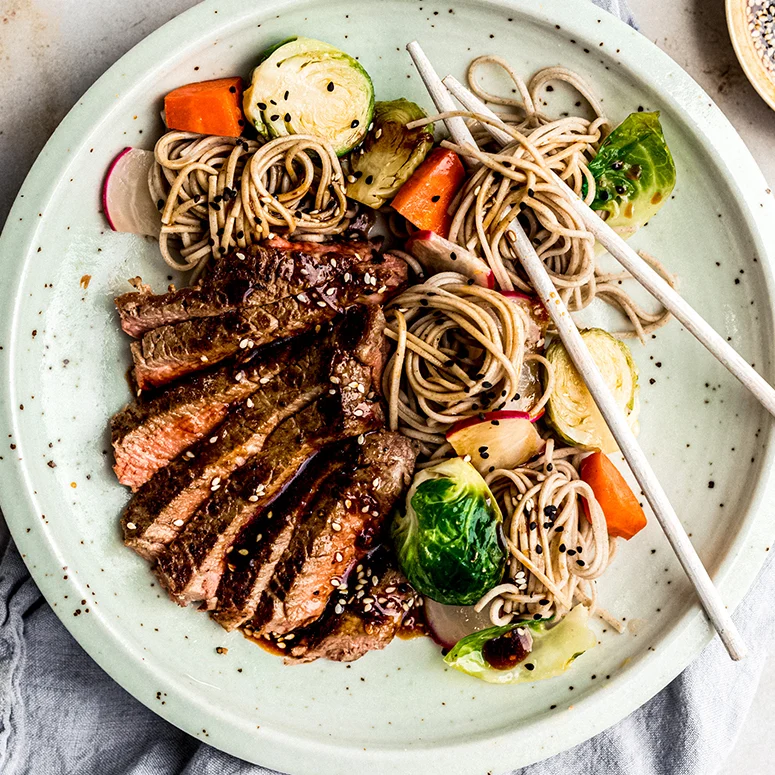 Rib Fillet & Soba Noodles