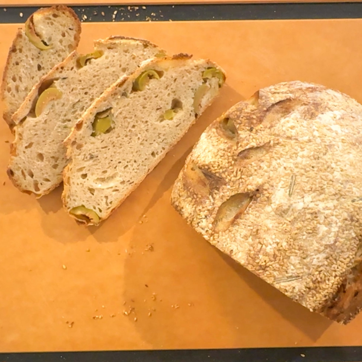 Olive & Rosemary Sourdough Bread Recipe