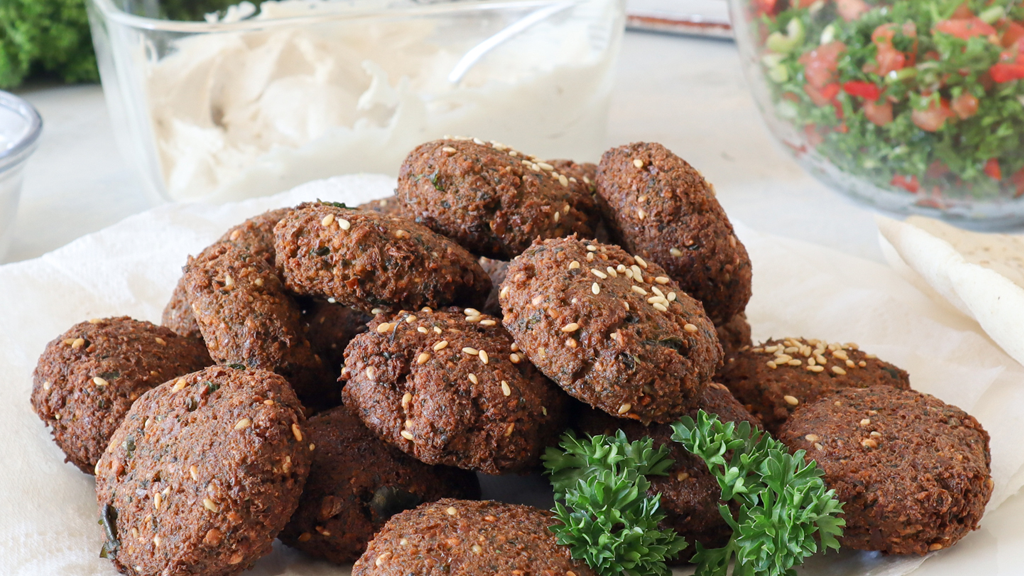 Made from scratch blender falafel