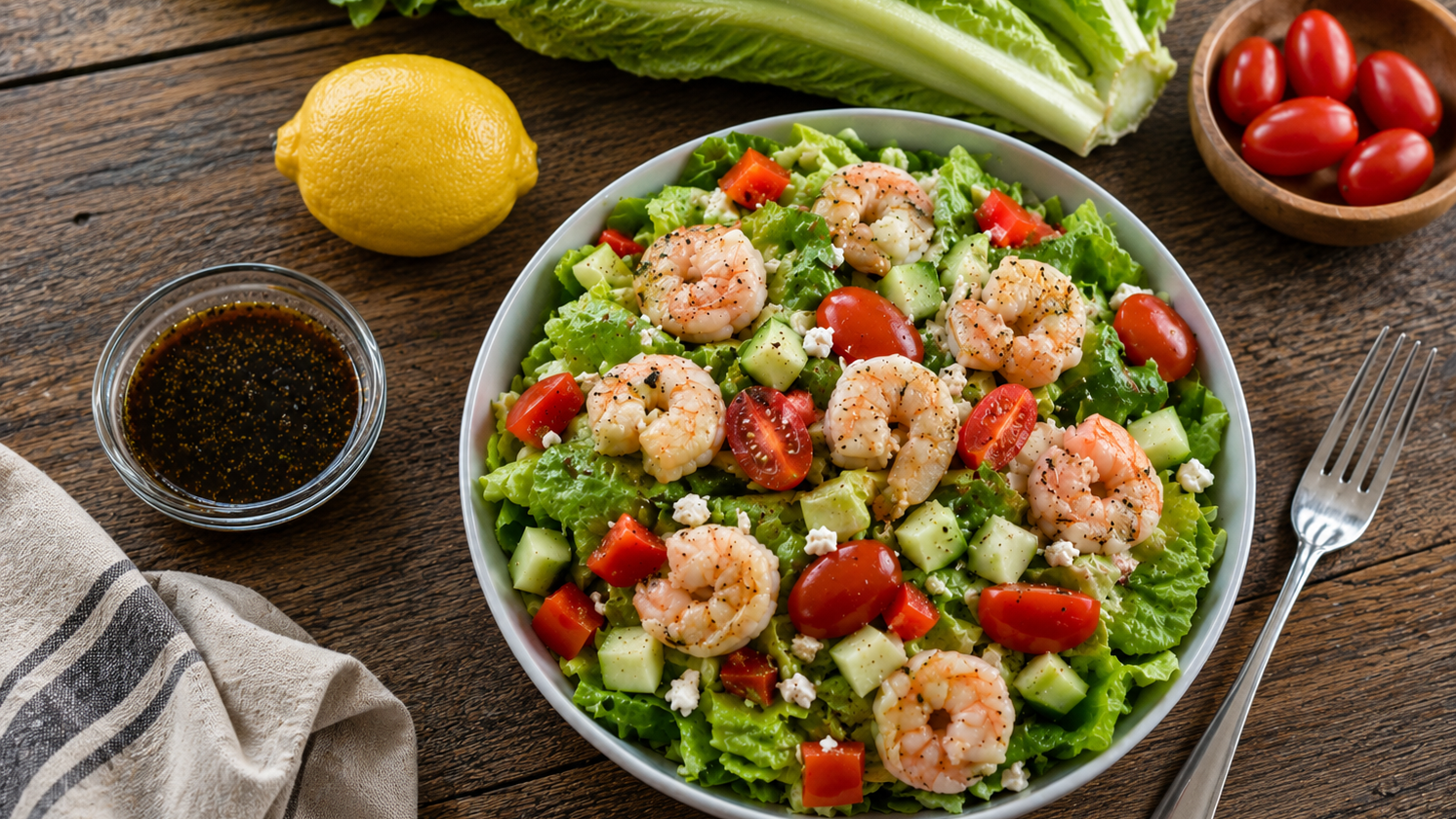Image of Loaded Greek Shrimp Salad