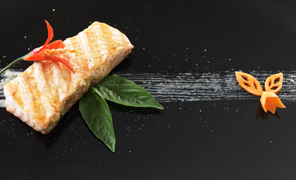 Salmon with Thai Green Curry Sauce