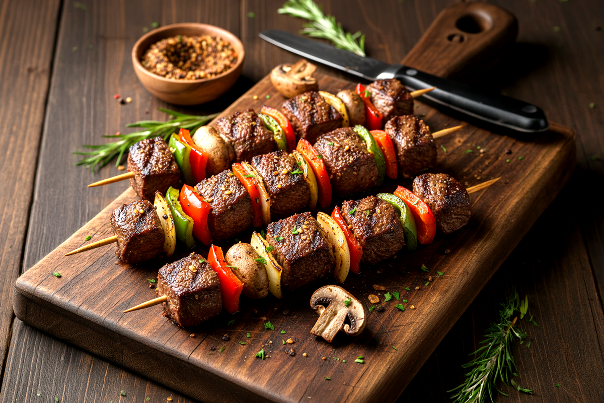 Texas marhahús kebabok