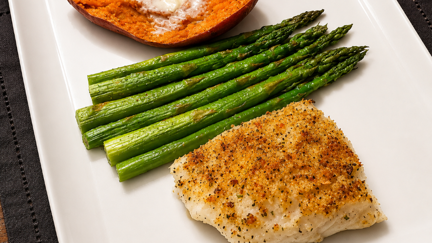 Image of Easy Orange Garlic & Herb Baked Cod