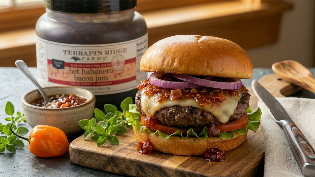 Image of Hot Habanero Bacon Jam Burger