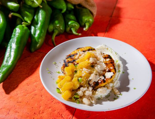 Image of Deconstructed Hatch Pepper Pineapple Crumble