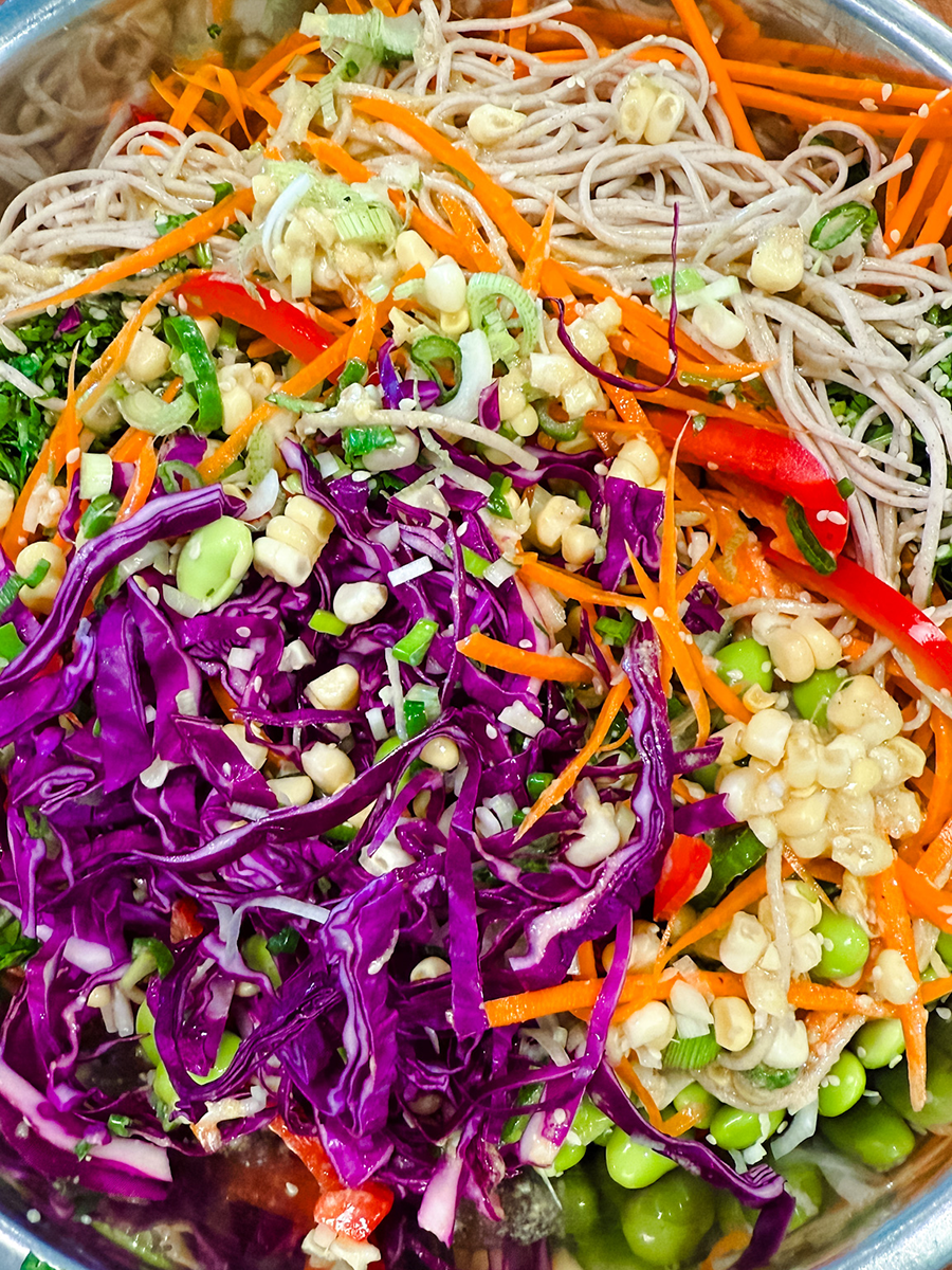 Rainbow Soba Slaw