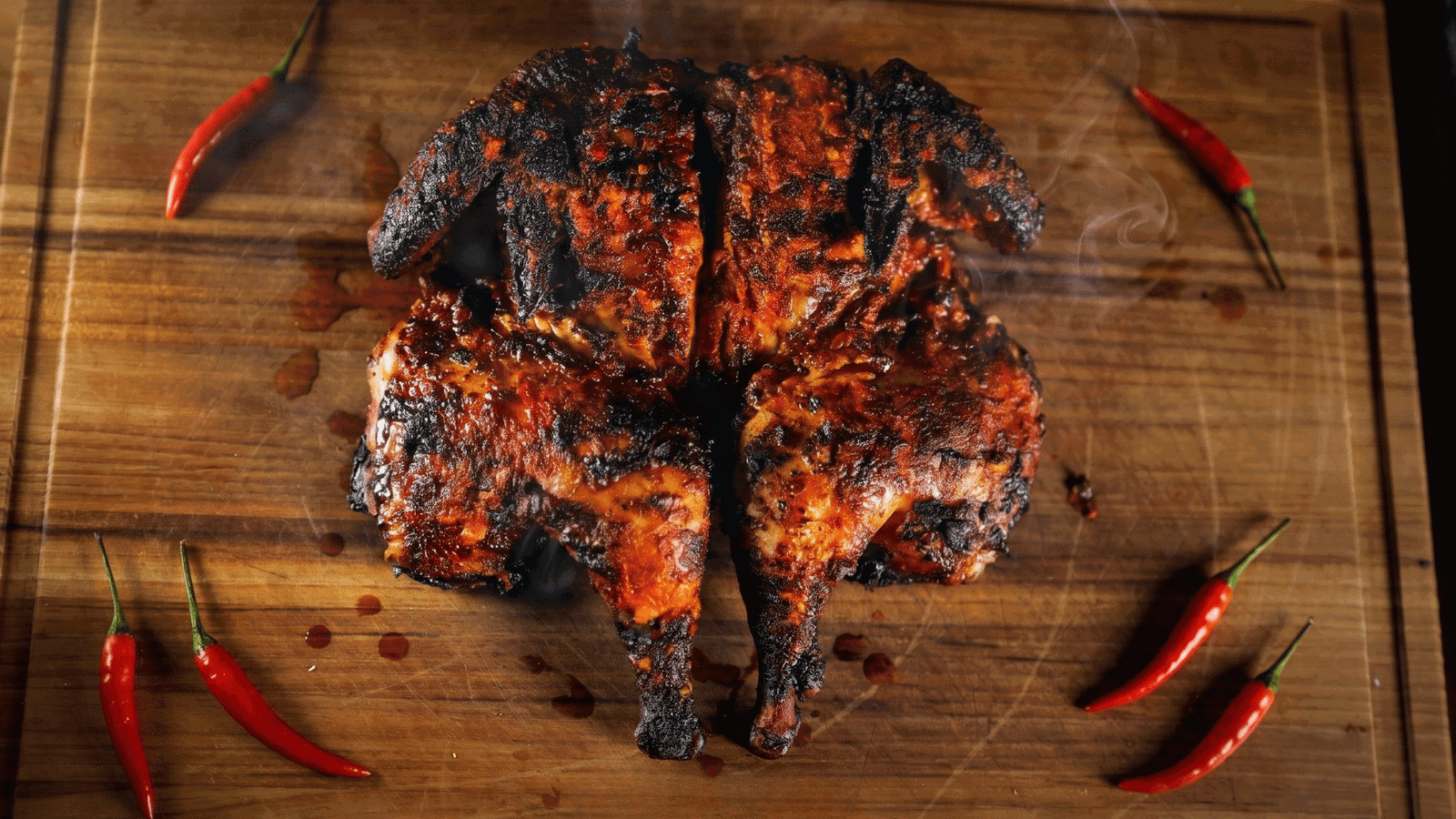 Peri Peri Chicken on cutting board