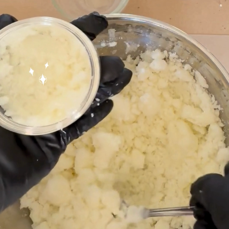 Image of Transfer scrub into jars