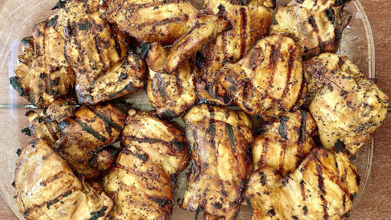 Image of Roasted Garlic Grilled Chicken Thighs