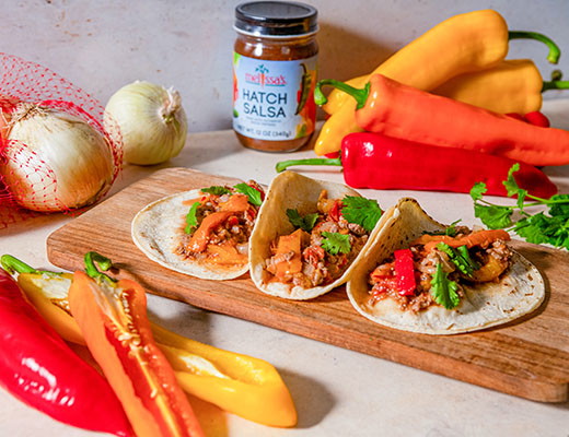 Image of Long Sweet Pepper and Beef Fajitas