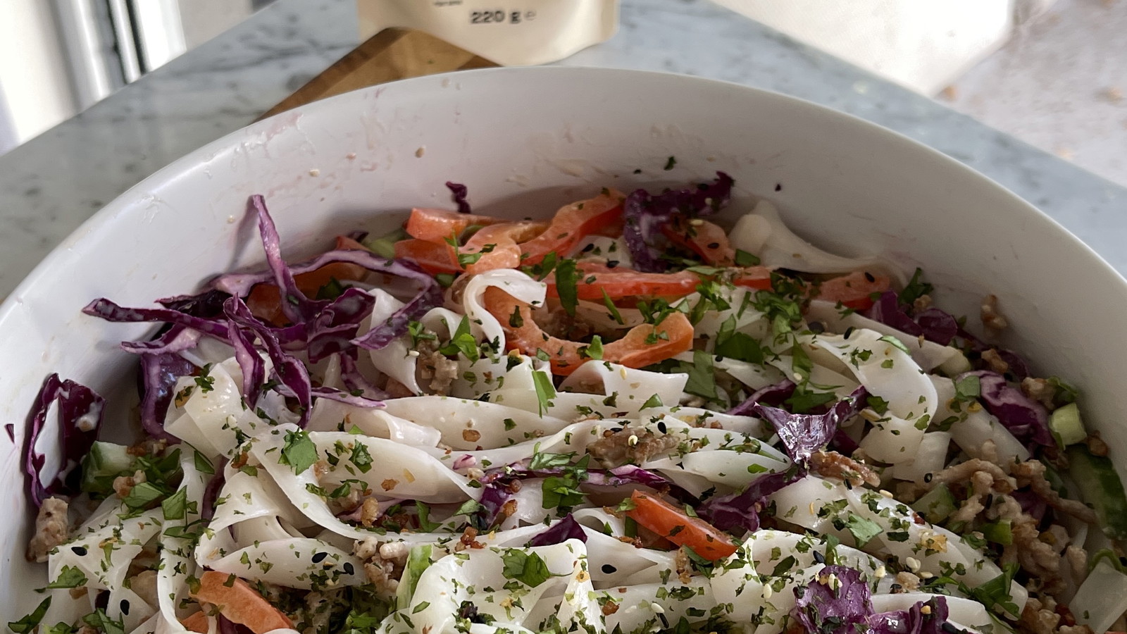 Image of Crispy Pork Rice Noodle Salad
