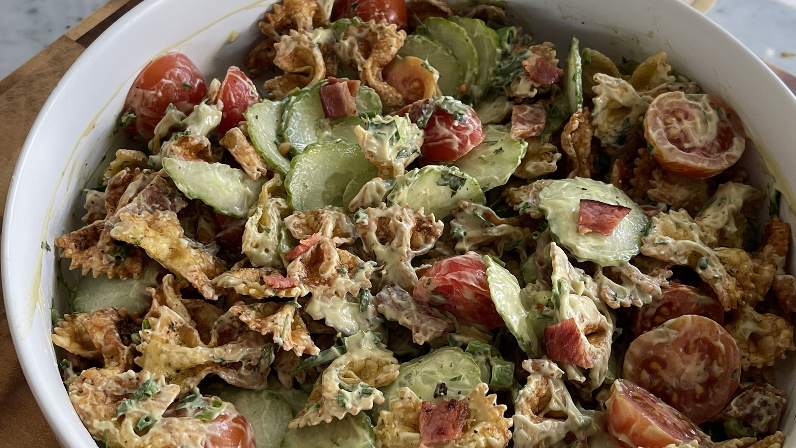 Image of Crispy Pasta and Bacon Salad