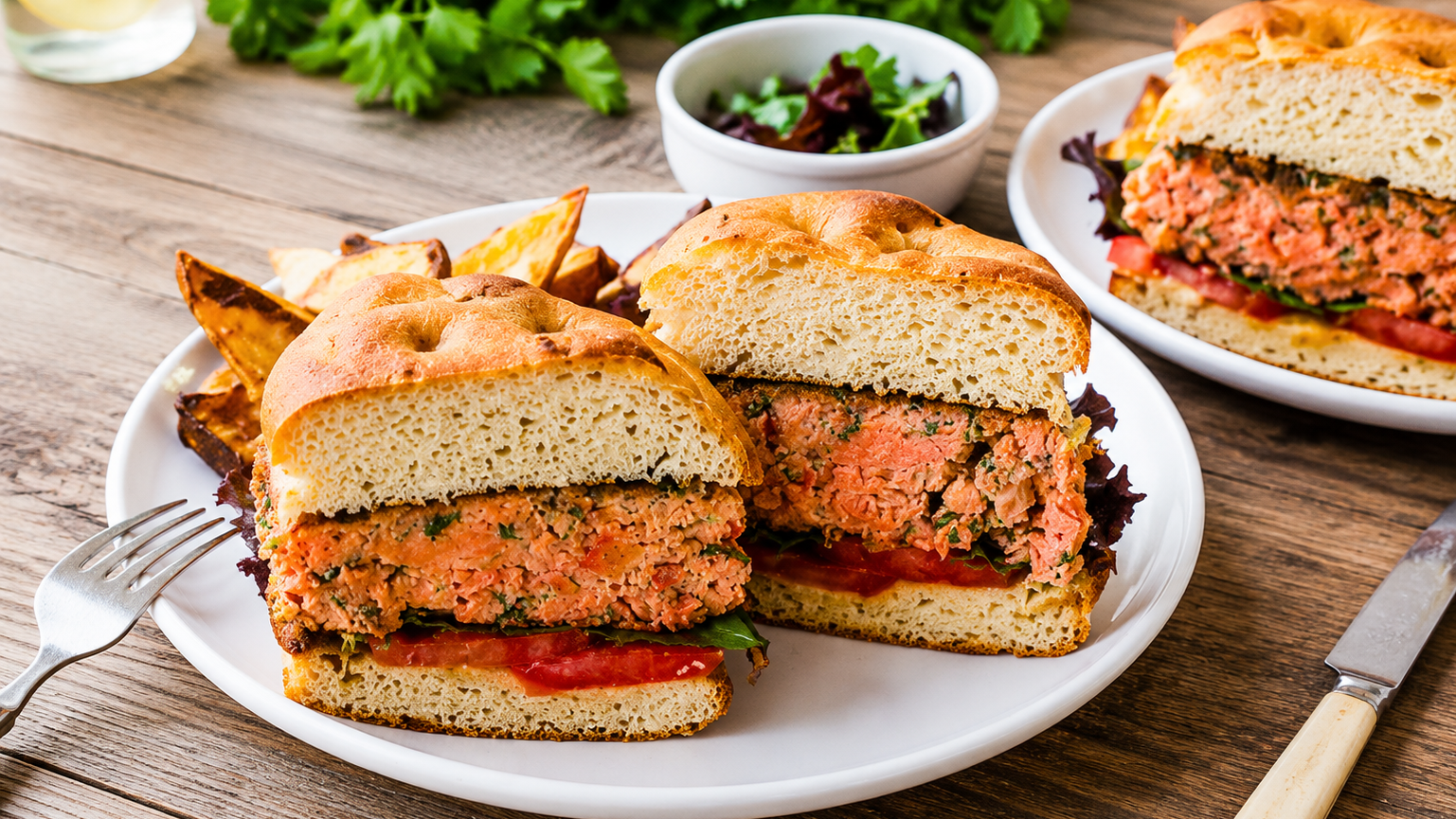 Image of Simple Salmon Burgers