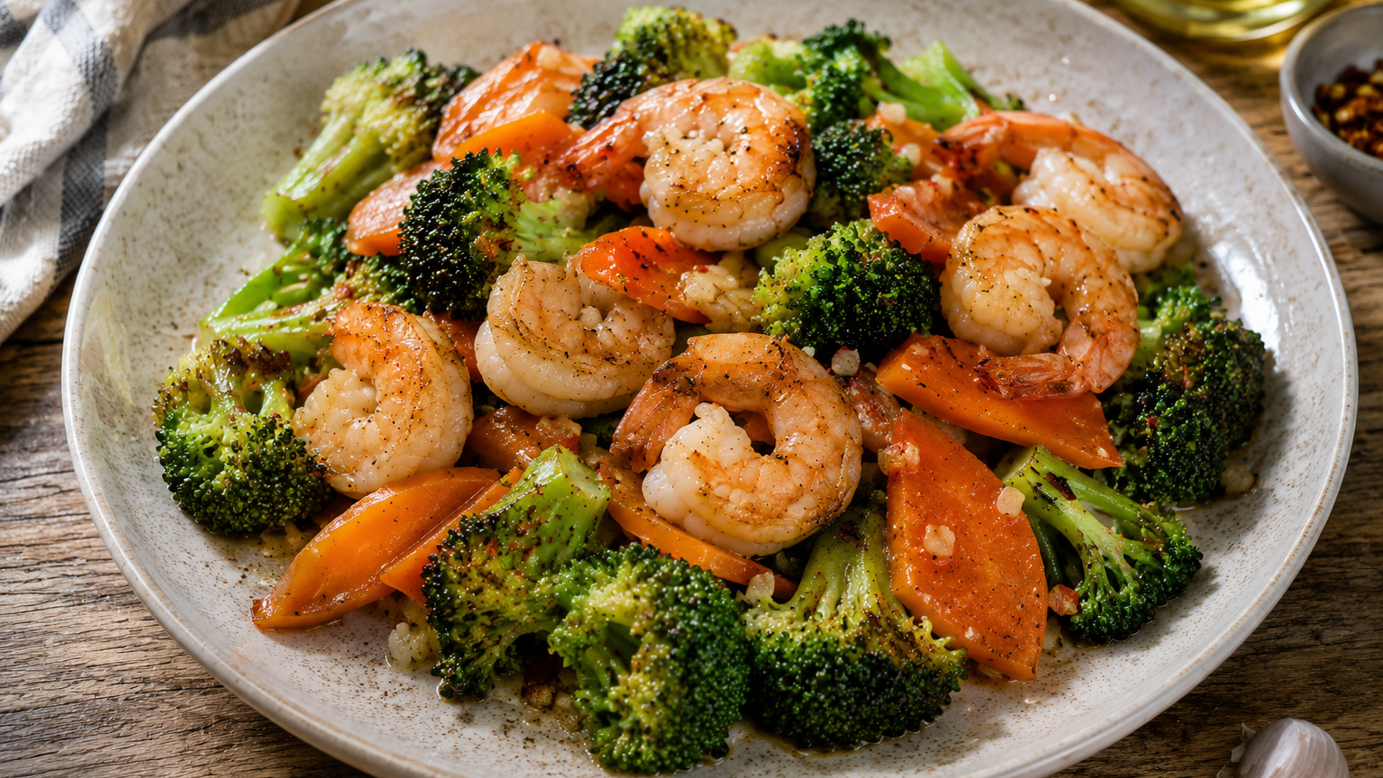 Image of Nanami Togarashi Shrimp Stir Fry