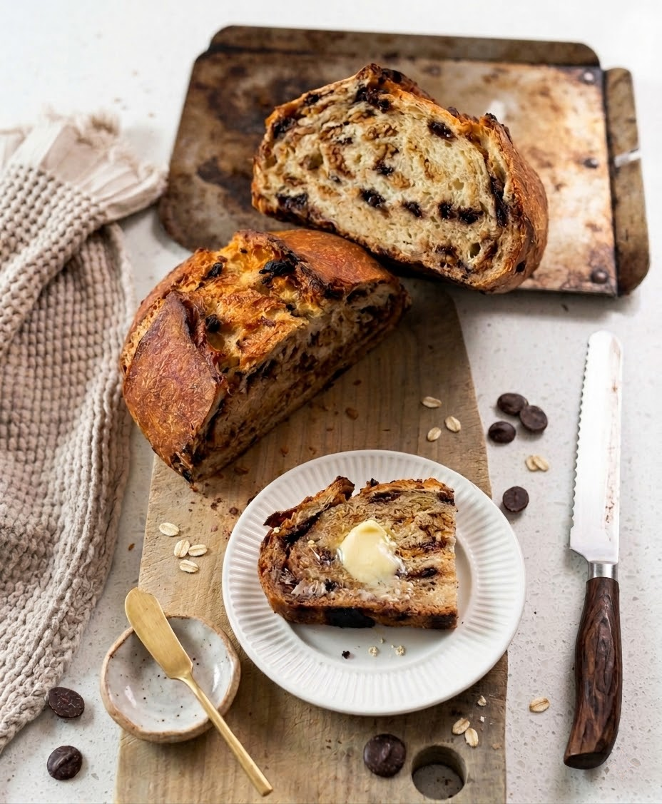 Oatmeal Cookie Sourdough Bread