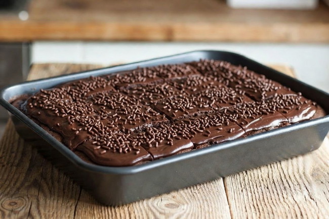 Image of Nostaligc Old School Chocolate Tray Bake UK