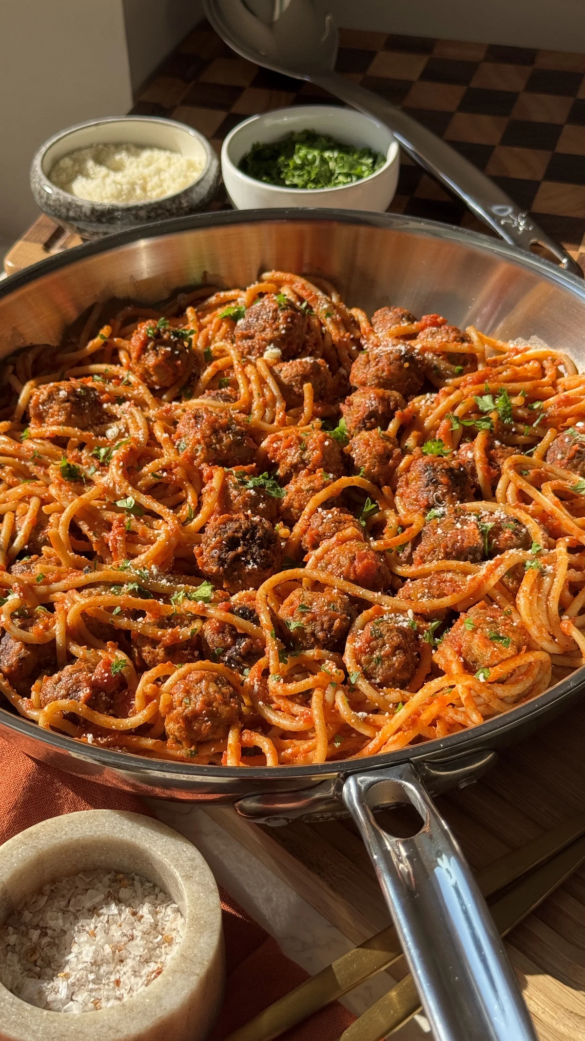 Gluten-Free Spaghetti & Mini Meatballs
