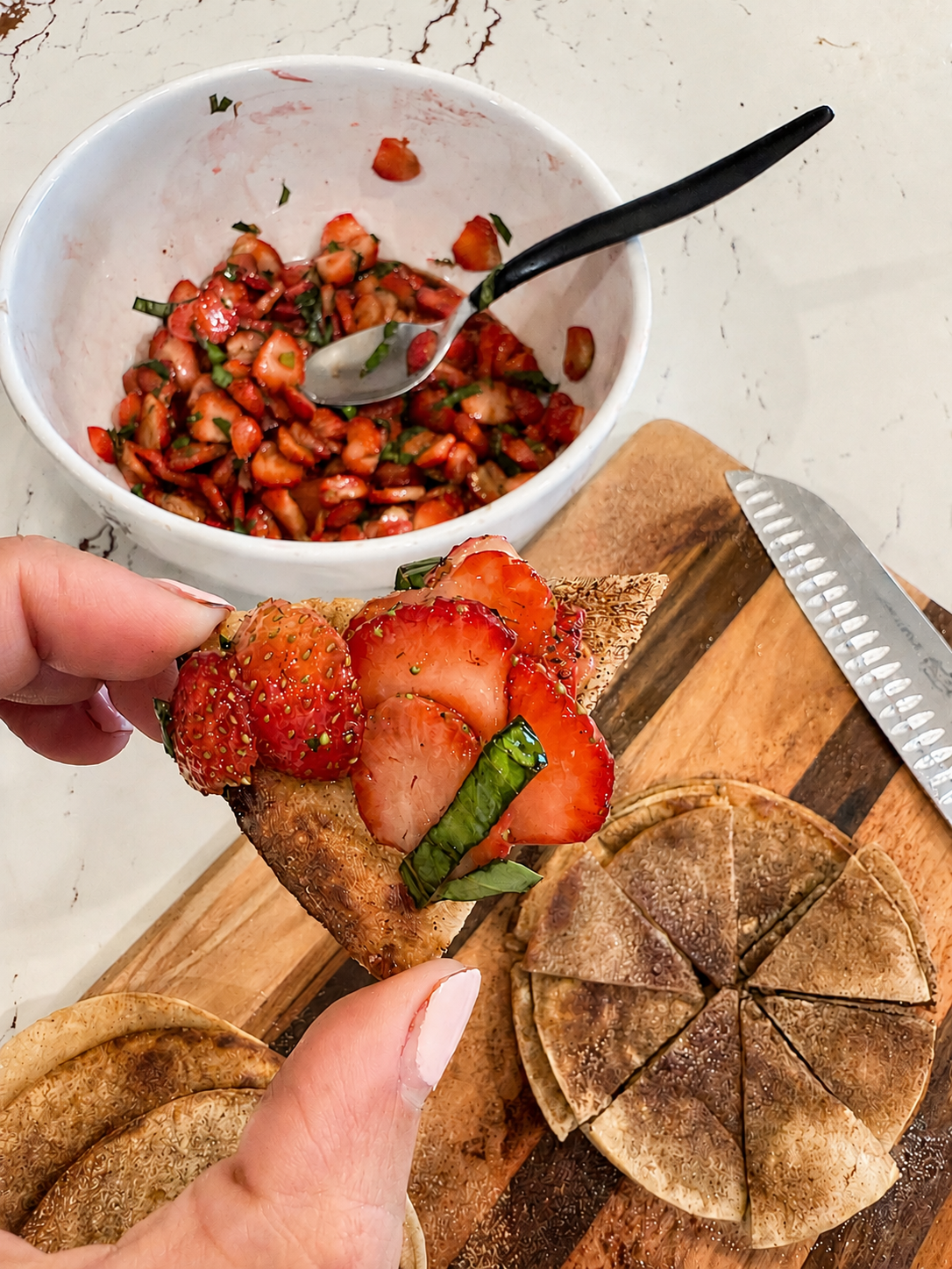 Strawberry Balsamic Basil Salsa