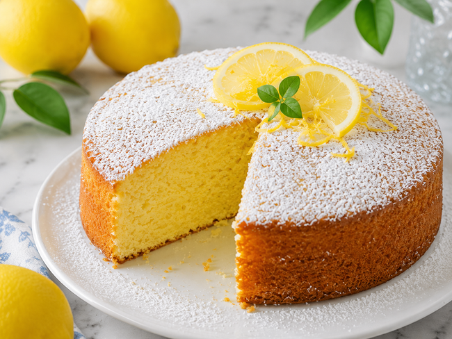 Image of Italian Lemon Cake (Gluten-Free) 🍋