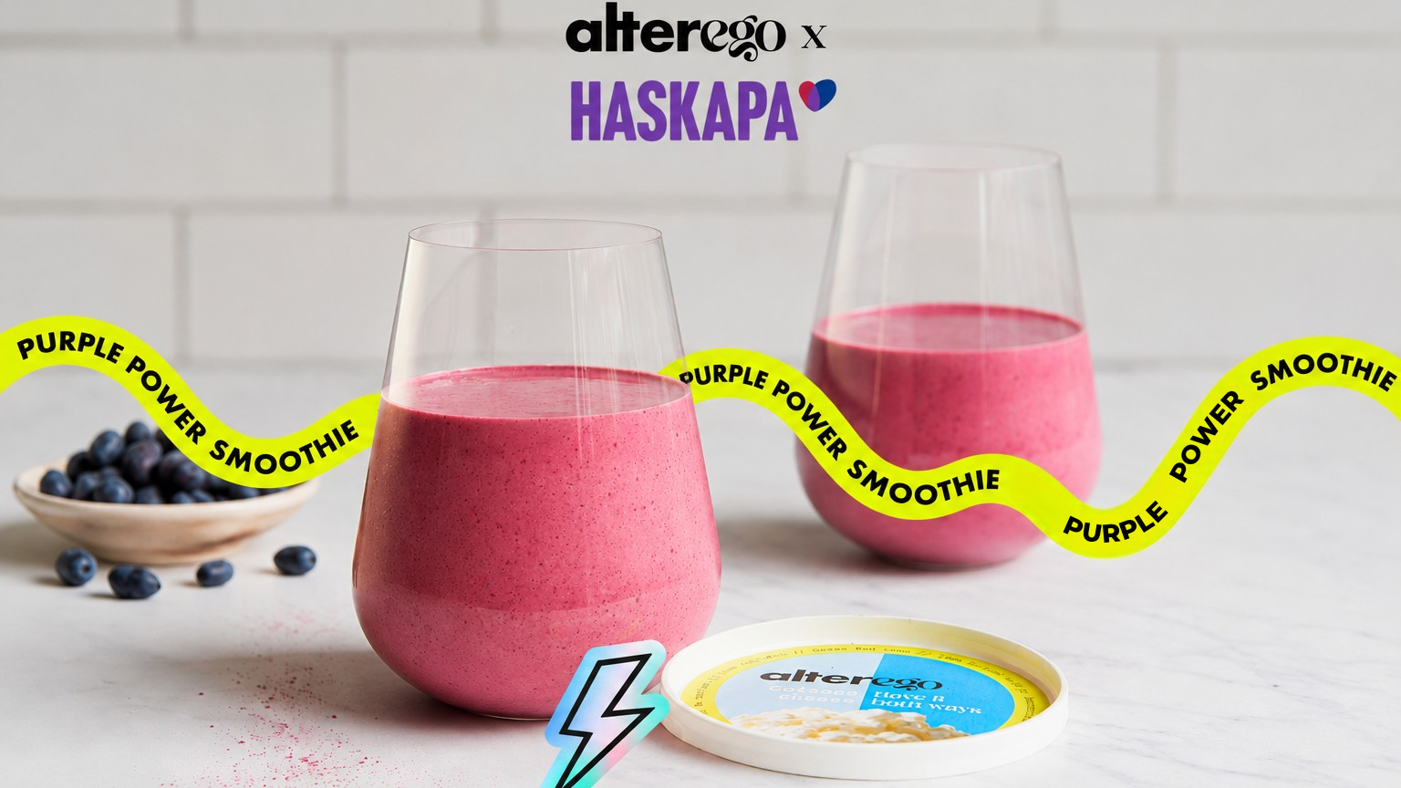 alterego x Haskapa | Creamy Purple Power Smoothie
