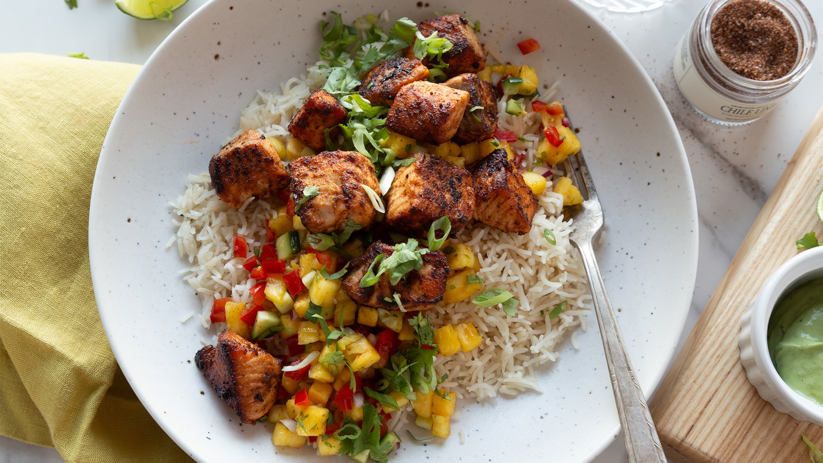 Chipotle Salmon Rice Bowls