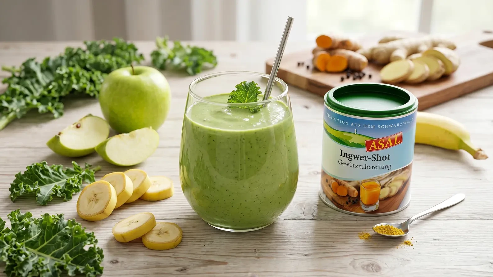 Image of Vitaminbombe-Grünkohl-Ingwer-Smoothie