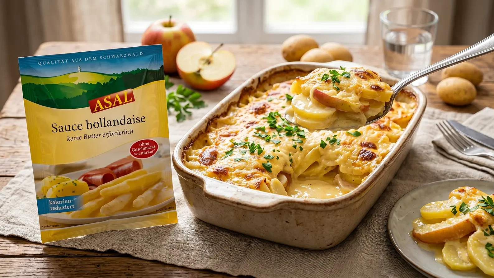 Image of Süß trifft herzhaft: Kartoffel-Apfel-Gratin