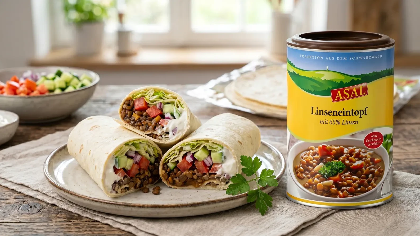 Image of Wrap it up: Linsen-Wraps für deinen Genussmoment
