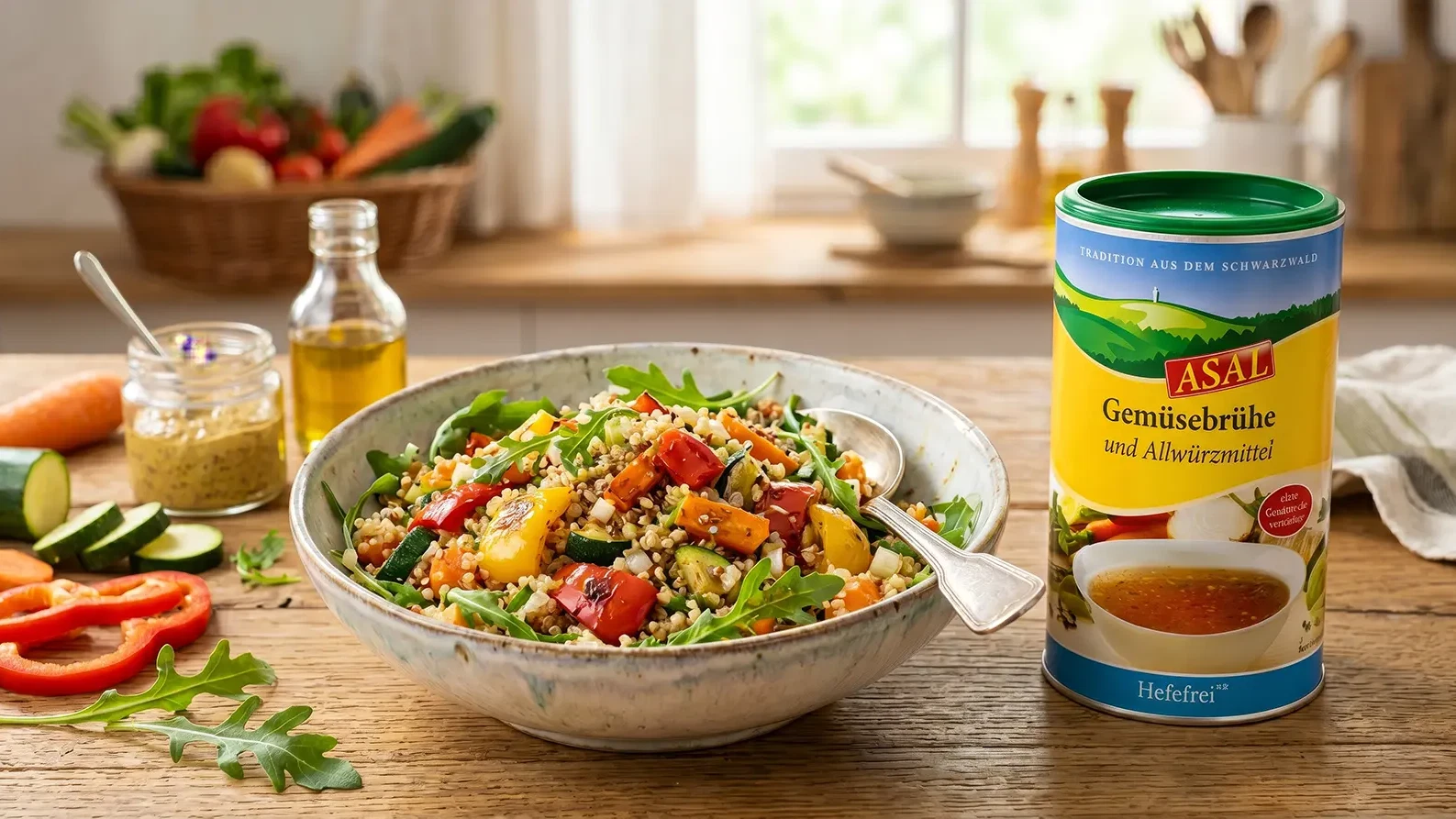 Image of Frisch, bunt, lecker: Quinoa-Gemüse-Salat