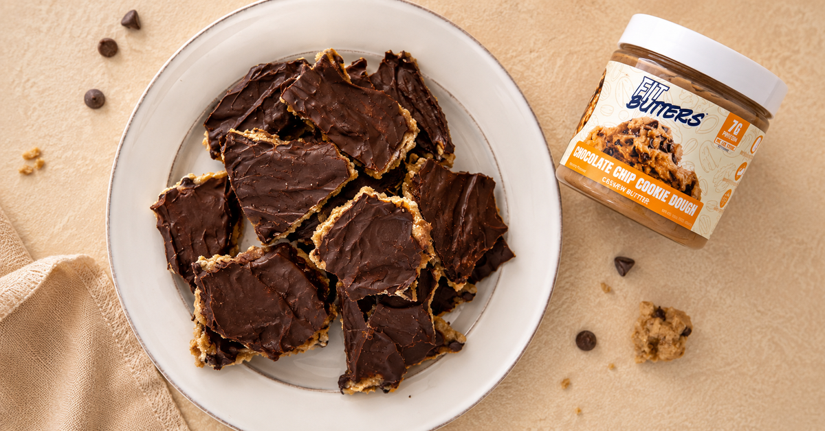 Chocolate Chip Cookie Fit Butters Bark