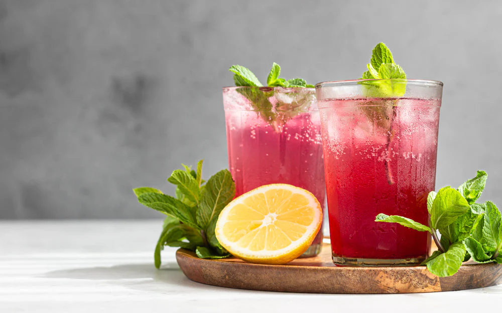 Santa’s Sunset Spritz Mocktail