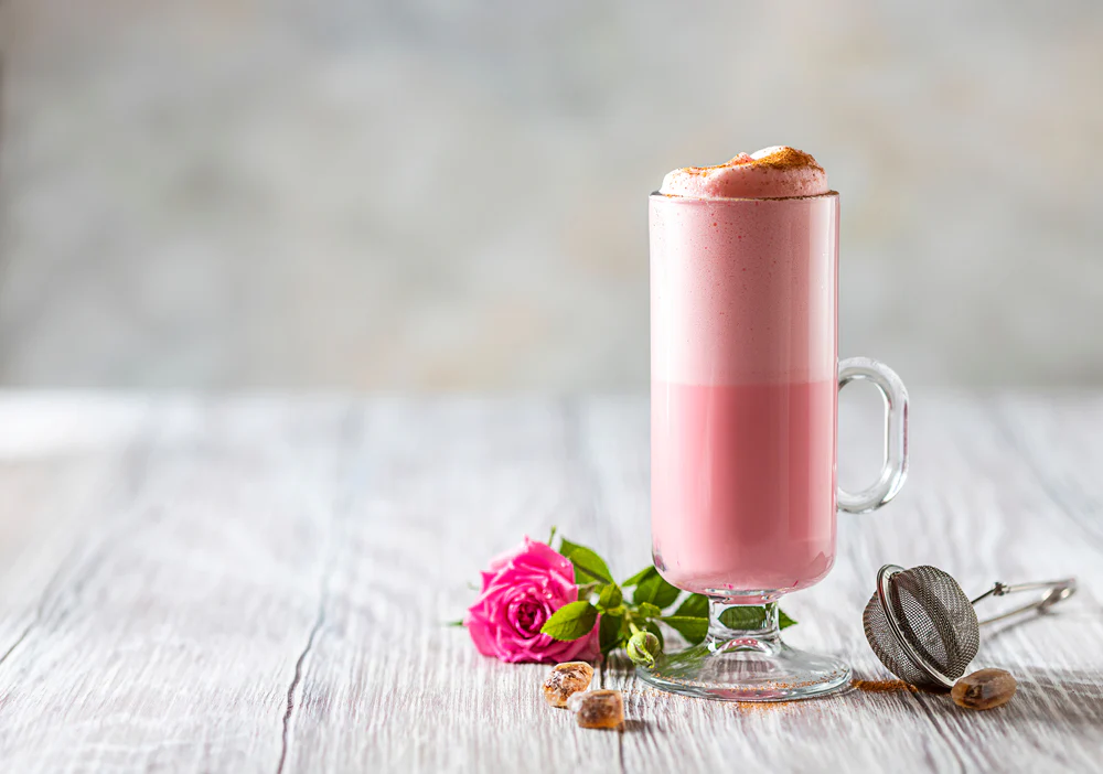 Cranberry Oat Steamer with Frosted Cranberry Citrus Tea