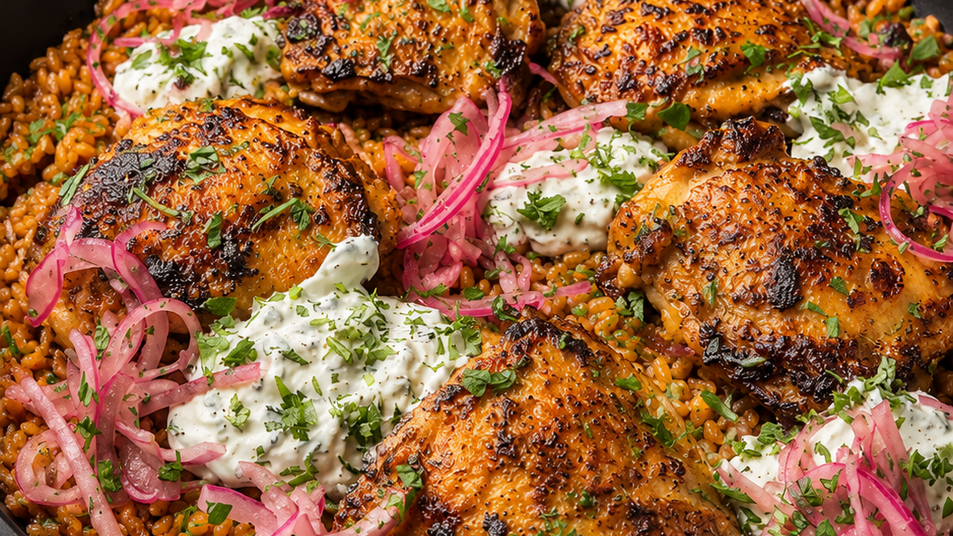 High Protein Chicken & Rice Power Skillet