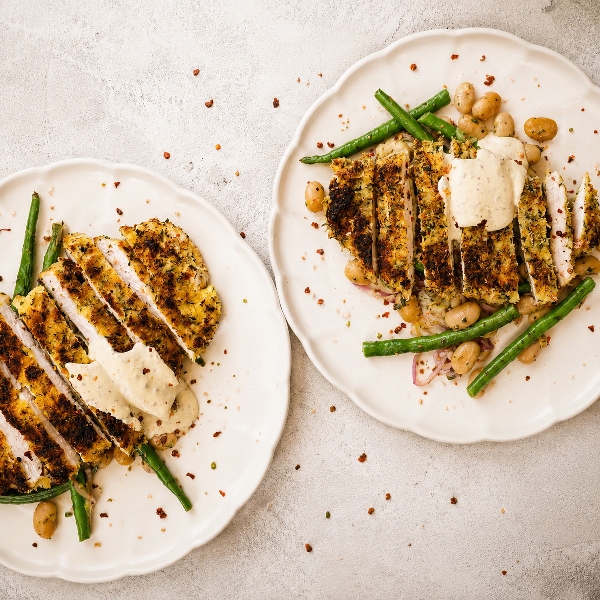 French Kiss Chicken Schnitzel