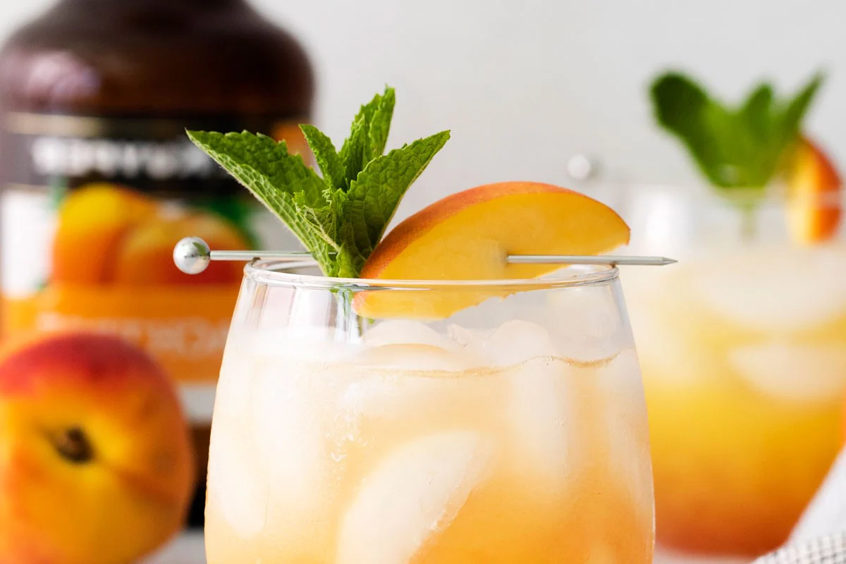 Twilight Peach Bellini Mocktail