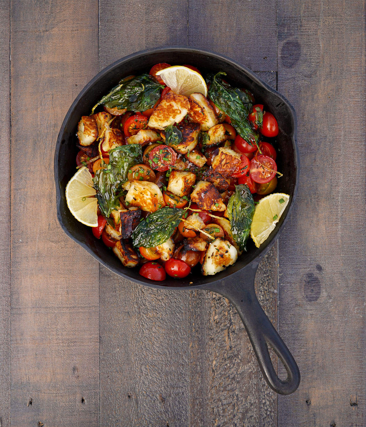 Hot Honey Halloumi and Cherry Tomato Salad