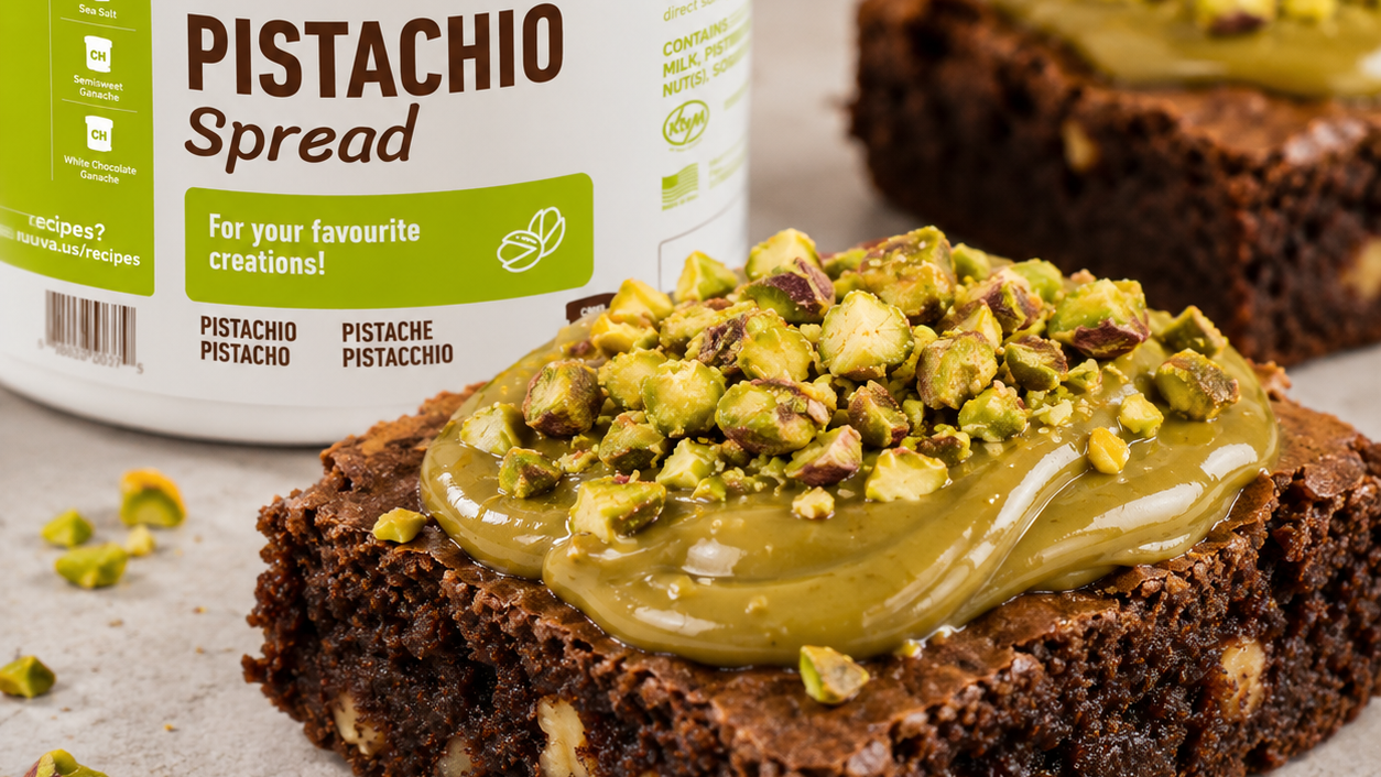 🍫🌰 Pistachio Cream Brownies