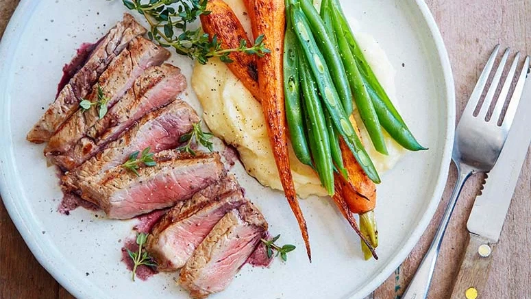 Image of Porterhouse Steak with Red Wine Sauce