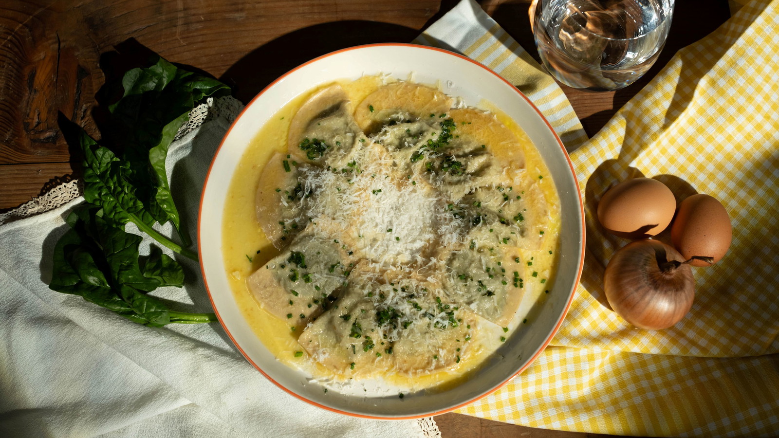 Schlutzkrapfen mit Spinat-Ricotta-Füllung