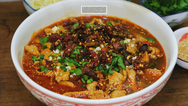Image of Add the cooked pork and the hot broth to the...