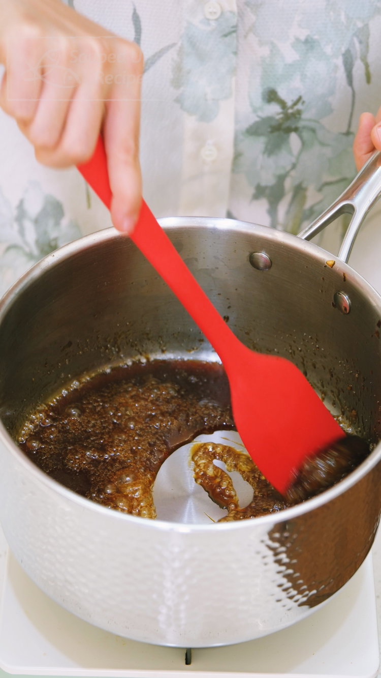 Image of Return the infused oil to the pot. Add the soy...