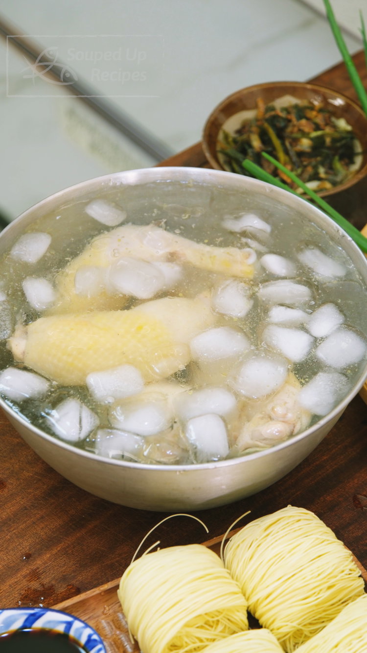 Image of Transfer the chicken to an ice bath and let cool...