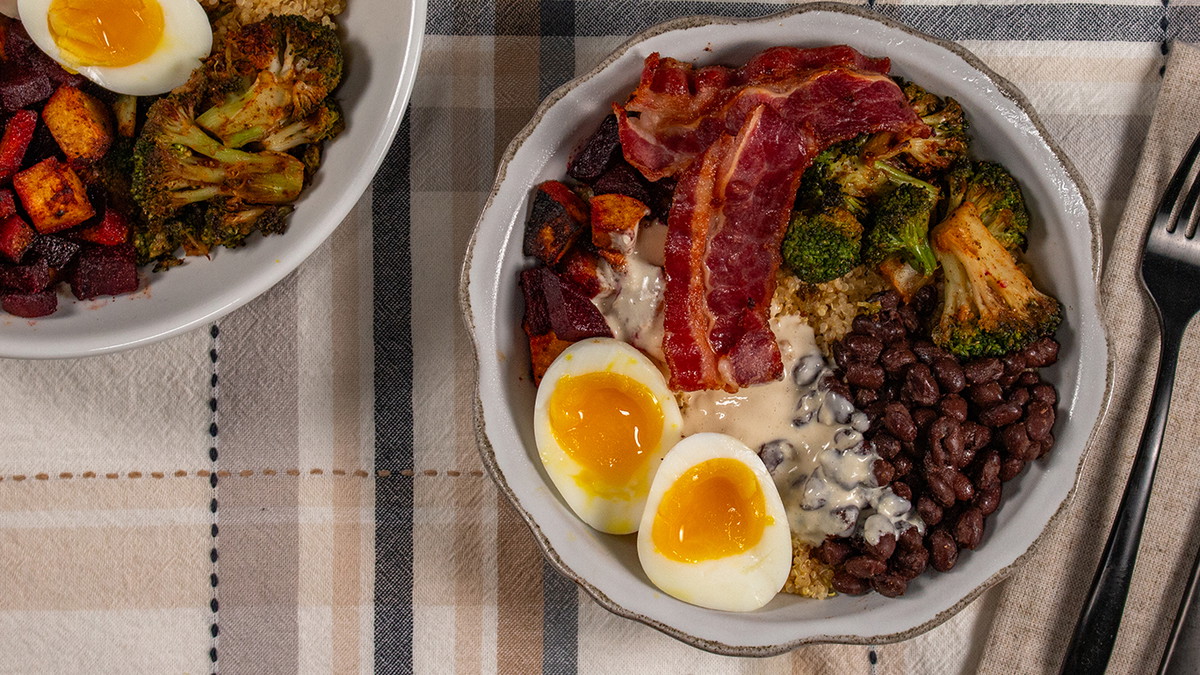 High Protein High Fiber Quinoa Breakfast Bowls