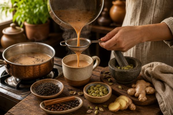 Image of Cardamom Masala Chai Recipe – Fragrant Homemade Tea