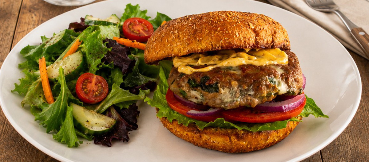 Black 'n Blue Turkey Burgers