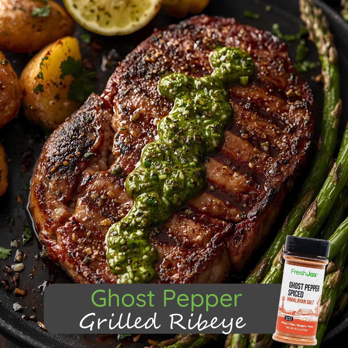 Ghost Pepper Grilled Ribeye